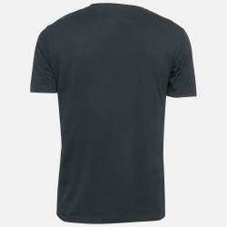 Sandro Black Embroidered Cotton T-Shirt M