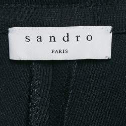Pre Owned Sandro Navy Blue Knit Joggers XL