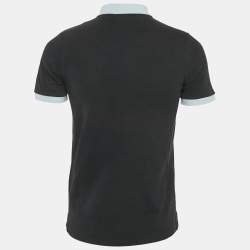 Sandro Navy Blue Cotton Pique Polo T-Shirt S