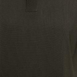 Pre Owned Sandro Black Stretch Knit Polo T-Shirt L