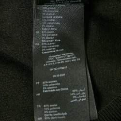 Pre Owned Sandro Black Stretch Knit Polo T-Shirt L