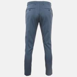 Sandro Blue Wool Tailored Trousers M