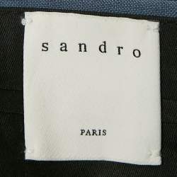 Sandro Blue Wool Tailored Trousers M