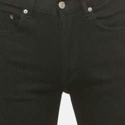 Pre Owned Sandro Black Denim Slim-Fit Jeans M Waist 31"
