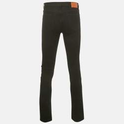 Pre Owned Sandro Black Denim Slim-Fit Jeans M Waist 31"