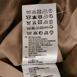 Pre Owned Sandro Beige Cotton Gabardine Trench Coat S