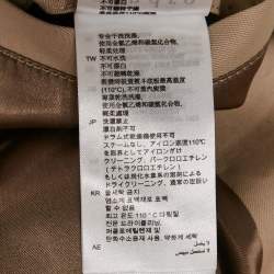 Pre Owned Sandro Beige Cotton Gabardine Trench Coat S