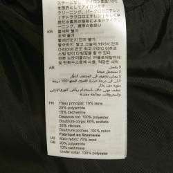 Pre Owned Sandro Navy Blue Wool Blend Mid Length Apollo Coat XL