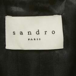مملوكة مسبقًا Sandro Beige Gabardine Short Coat XL