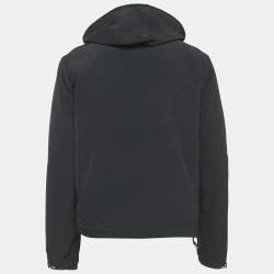 مملوكة مسبقًا جاكيت كحلي بتقنية قماش التويل بغطاء رأس متوسط من ساندرو