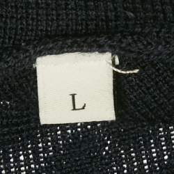 مملوكة مسبقًا كارديجان صوف كحلي بقلنسوة ساندرو مقاس كبير