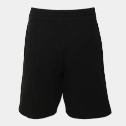 مملوكة مسبقًا Sandro Black Jersey Drawstring Short Pants L