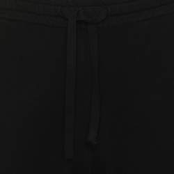 مملوكة مسبقًا Sandro Black Jersey Drawstring Short Pants L