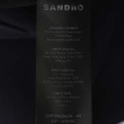Pre Owned Sandro Navy Blue Jersey Elasticated Pants XL
