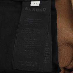 Pre Owned Sandro Brown Jersey Elasticated Pants XL
