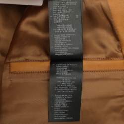 مملوكة مسبقًا Sandro Tan Leather Slim Fit Jacket M