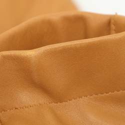 مملوكة مسبقًا Sandro Tan Leather Slim Fit Jacket M