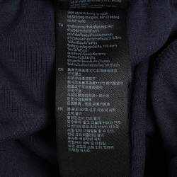 Pre Owned Sandro Teal Blue Side Trim Detail Jersey Jogger Pants M