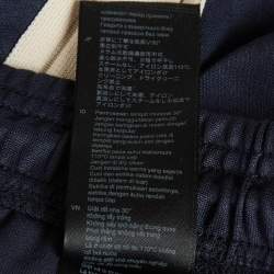 Pre Owned Sandro Teal Blue Side Trim Detail Jersey Jogger Pants M