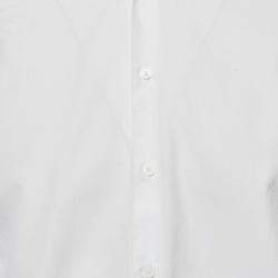 Sandro White Cotton Long Sleeve Shirt S