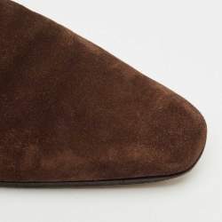 Santoni Brown Suede Lace-Up Desert Boots Size 41.5