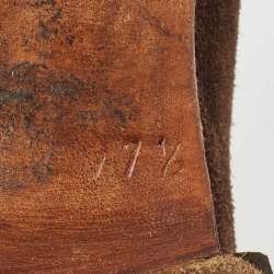Santoni Brown Suede Lace-Up Desert Boots Size 41.5