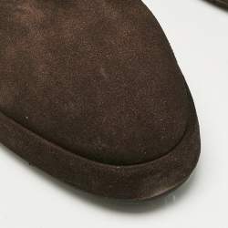 Pre Owned Santoni Brown Suede Kahverengi Ankle Boots Size 43.5