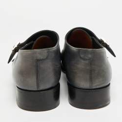 مملوكة مسبقًا Santoni Size 45 Two Tone Leather Double Flap