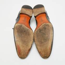 مملوكة مسبقًا Santoni Size 45 Two Tone Leather Double Flap