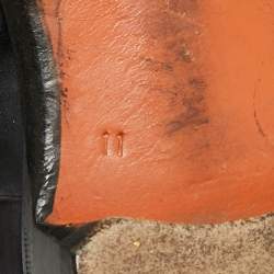 مملوكة مسبقًا Santoni Size 45 Two Tone Leather Double Flap