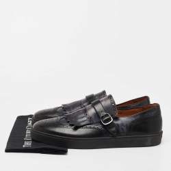 Santoni Two Tone Leather Loafer Sneakers Size 46
