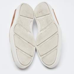 Santoni Brown Suede Slip On Loafers Size 44