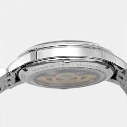 Pre Owned Seiko Presage SRPK93J1 Black Dial Stainless Steel Men's Wristwatch 40.5mm