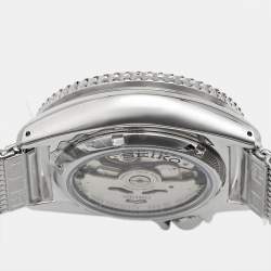 Pre Owned Seiko 5 sports SRPD69K1 Burgundy Dial Stainless Steel Men's Wristwatch 42.5 mm