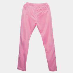 Se'renede Pink Jersey Lurex Side Trim Detail Track Pants M