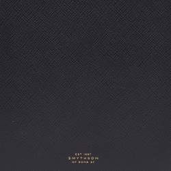 Smythson Blue Leather Notebook Writing Zip Organizer 
