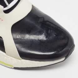 Pre Owned Stella McCartney Adidas Multi Ultra Boost 21 Size 42 Multicolor Faux Suede and Mesh Lace Up Sneakers