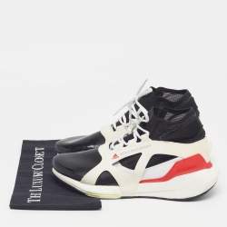 Pre Owned Stella McCartney Adidas Multi Ultra Boost 21 Size 42 Multicolor Faux Suede and Mesh Lace Up Sneakers