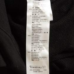 Stella McCartney Black Cotton Zip-Up Sweater M