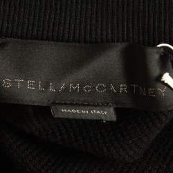 Stella McCartney Black Cotton Zip-Up Sweater M