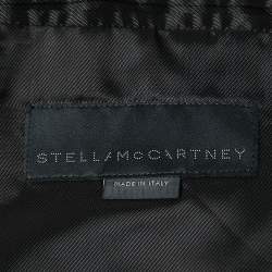 Pre Owned Stella McCartney Black Earth Embroidered Cotton Zip Front Bomber Jacket L