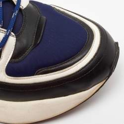 Stella McCartney Blue faux Leather and Fabric chunky Sneakers Size 44