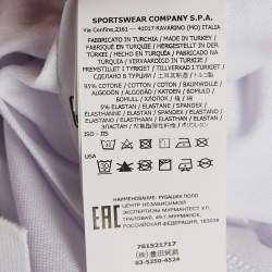 Stone Island White Cotton Pique Polo T-Shirt L