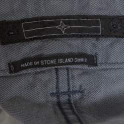 Pre Owned بنطلون جينز ستون آيلاند "نيو ستيل" أرجل ضيقة دنيم رصاصي باهت مقاس كبير جداً جداً (اكس اكس لارج)