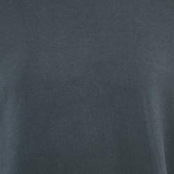 Pre Owned Stone Island Black  Printed Cotton Crew Neck Sweatshirt L