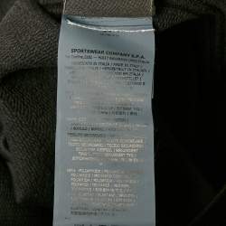 Pre Owned Stone Island Black  Printed Cotton Crew Neck Sweatshirt L