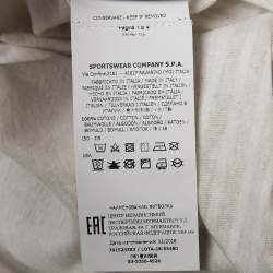 Pre Owned Stone Island Beige Stripe Cotton Crew Neck T-Shirt XL