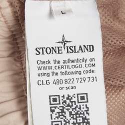 Pre Owned شورت ستون آيلا ند نايلون زهري غامق مقاس كبير (لارج)