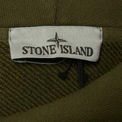 مملوكة مسبقًا هودي ستون آيلاند قطن قطعة بوصلة أخضر زيتوني مقاس صغير - سمول