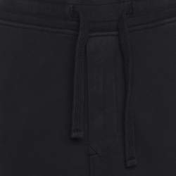 Pre Owned Stone Island Navy Blue Jersey Logo Patch Jogger Pants XL